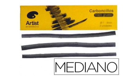 CARBONCILLO ARTIST MEDIOS 5-6 MM CAJA DE 6 BARRAS
