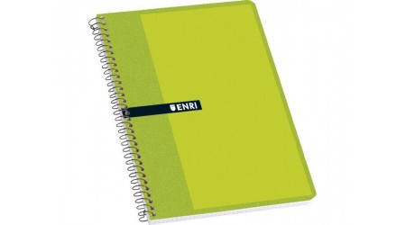 CUADERNO ESPIRAL ENRI 12º 80H. CUADRICULA 4x4  60 GR. COLORES SURTIDOS