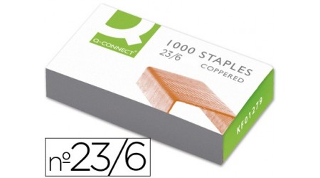 GRAPAS Q-CONNECT 23/6 COBREADAS 1000 U.