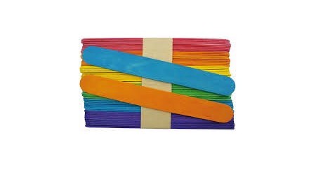 PALOS DE POLO DE COLORES ANCHOS 150X18MM 50 UNIDADES GRAFOPLAS