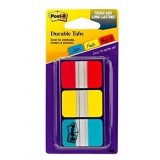INDICE POST-IT RIGIDOS 25,4X43,1 ROJO,AMARILLO,AZUL