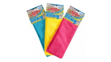 BAYETA MICROFIBRA COLORES 30X40 PACK 3 UNIDADES