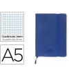 LIBRETA ENCOLADA LIDERPAPEL A5 120 H. CUADRICULA 4MM CIERRE CON GOMA