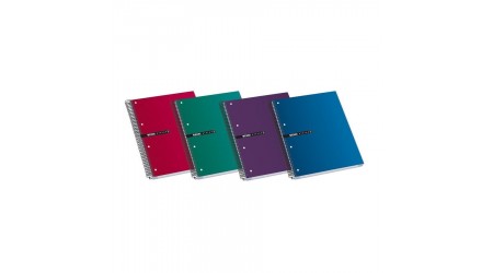 CUADERNO ENRI A4+ 160 HOJAS MICROPERFORADO LISO TAPA EXTRADURA 70G.
