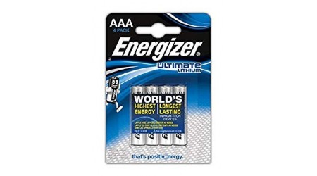 PILAS ALCALINAS ENERGIZER ULTIMATE LITHIUM AAA 4 UDS