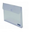 SOBRE VELCRO A4 PP TRANSPARENTE CON FUELLE