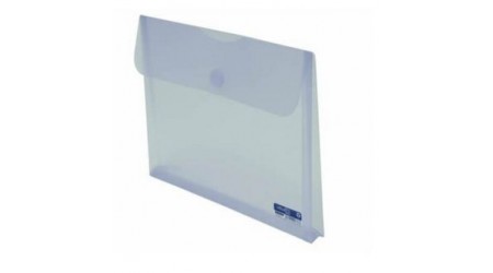 SOBRE VELCRO A4 PP TRANSPARENTE CON FUELLE