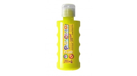 TEMPERA ESCOLAR LIQUIDA PLAYCOLOR FLUOR AMARILLO 250ML