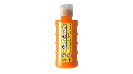 TEMPERA ESCOLAR LIQUIDA PLAYCOLOR FLUOR NARANJA 250ML