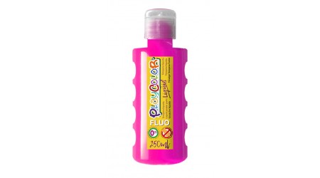 TEMPERA ESCOLAR LIQUIDA PLAYCOLOR FLUOR ROSA 250ML