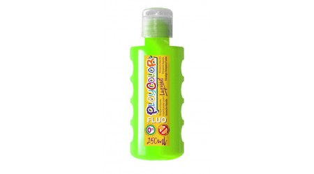 TEMPERA ESCOLAR LIQUIDA PLAYCOLOR FLUOR VERDE 250ML