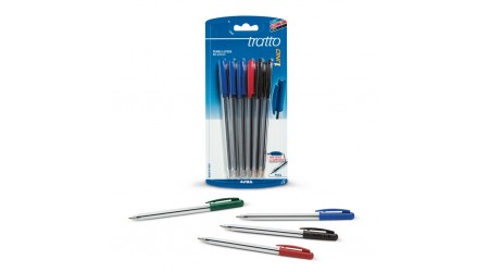 BOLIGRAFO TRATTO TRANSPARENTE AZUL 1MM