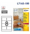 ETIQUETAS AVERY A4 BLANCA 99,1x67,7 MM C.ROMOS CAJA 100H 800 UDS BLOCKOUT