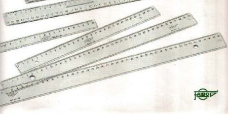 REGLA FAIBO 40 CM. TRANSPARENTE MILIMETRADA