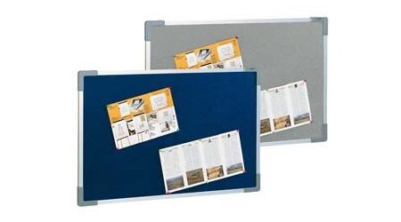 TABLERO ANUNC. TAPIZADO EN GRIS 60X90