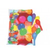 GLOBOS GRANDES BOLSA DE 100 UNIDADES COLORES SURTIDOS