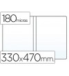 FUNDA PORTACARNET DOBLE FOLIO PVC CRISTAL 180 MICRAS
