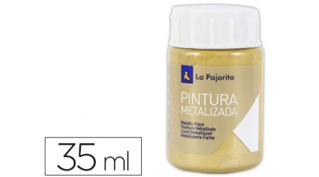 PINTURA METALIZADA LA PAJARITA ORO RICO 35 ML