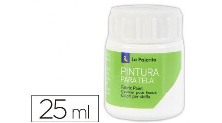 PINTURA PARA TELA LA PAJARITA BLANCO 25 ML