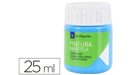 PINTURA PARA TELA LA PAJARITA AZUL CYAN 25 ML
