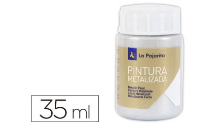 PINTURA METALIZADA LA PAJARITA PLATA 35 ML