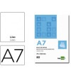 BLOC NOTAS LIDERPAPEL LISO A7 80 HOJAS 60G/M2 PERFORADO