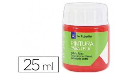 PINTURA PARA TELA LA PAJARITA ESCARLATA 25 ML
