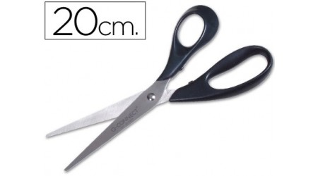 TIJERA OFICINA Q-CONNECT INOXIDABLE 8" -20 CM -BLISTER