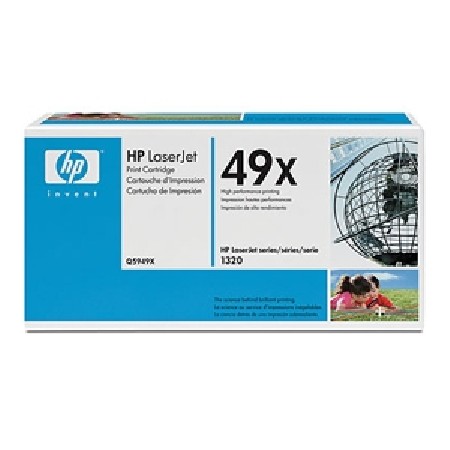 TONER H.P. Nº 49X NEGRO Q5949X PARA LASERJET 1320/1320 N/NW/TN/3