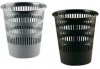 PAPELERA PLASTICO FAIBO REJILLA 315X310 Ø NEGRA 16L.