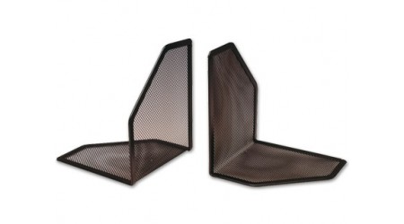 APOYALIBROS METALICO Q-CONNECT REJILLA COLOR NEGRO -JUEGO