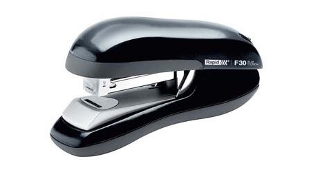 GRAPADORA RAPID F30 CAP. 30H. GRAPADO PLANO  GRAPAS 24+26/6 NEGRO