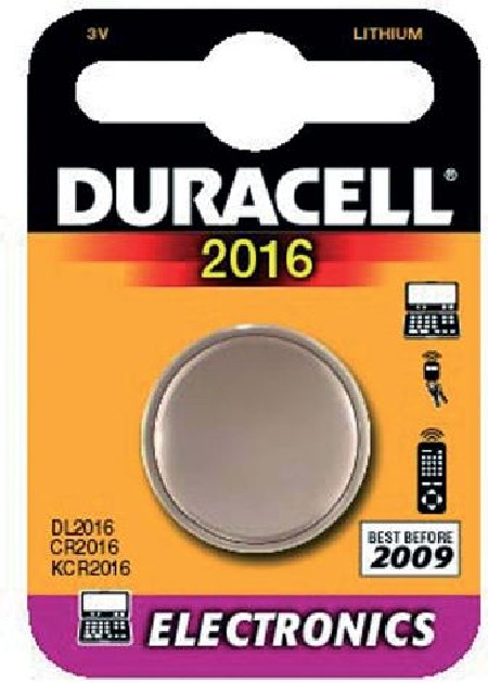 PILAS DURACELL DE BOTON 2016