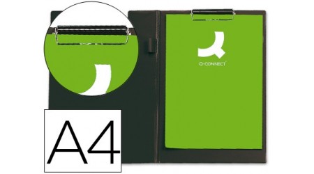 CARPETA Q-CONNECT MINICLIPS PLASTICO DIN A4 NEGRA