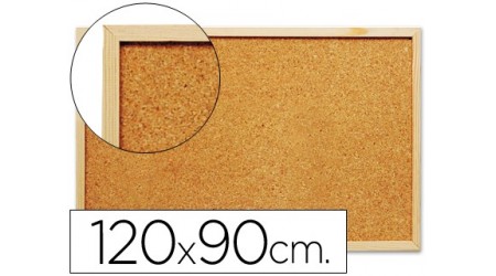 PIZARRA CORCHO Q-CONNECT 120X90 CM MARCO DE MADERA