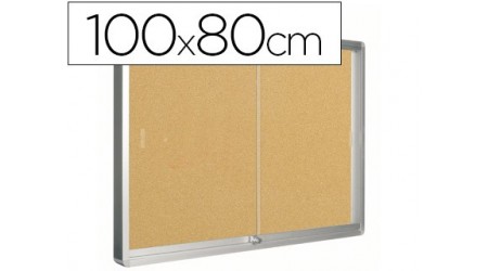 VITRINA DE ANUNCIOS Q-CONNECT MARCO DE ALUMINIO 800 X 1000MM