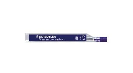 MINAS 0'7 HB STAEDTLER MARS© MICRO CARBON TUBO 12 UNIDADES