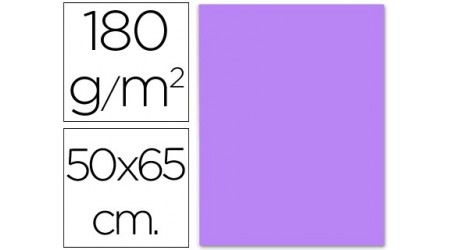 CARTULINA LIDERPAPEL 50X65 CM LILA 180 GR -UNIDAD