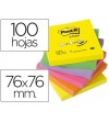 NOTAS ADHESIVAS POST-IT R-330-NR  100 H. Z-NOTES NEON PACK 6 UNID