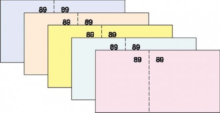 TALONARIO CAJA 1/6 DEL CUARTO 4 COLORES ENVASE SURTIDO