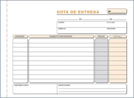 TALONARIO ENTREGAS 1/4 APAISADO TRIPLICADO AUTOCOPIANTE