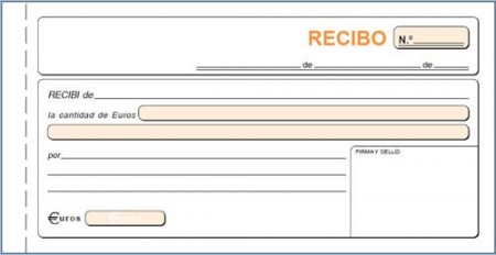 TALONARIO RECIBOS 1/3 FOLIO DUPLICADO AUTOCOPIATIVO