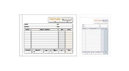 TALONARIO FACTURA 1/8 NAT. DUPL. AUTOCOP.