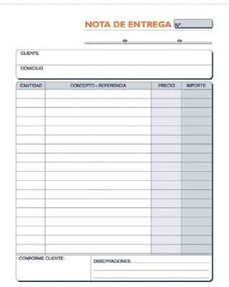 TALONARIO ENTREGAS 1/4 NATURAL TRIPL. AUTOCOP.