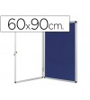 VITRINA DE ANUNCIOS Q-CONNECT MURAL PEQUEÑA 60 X 90 CM. FIELTRO AZUL CON PUERTA Y MARCO CON CERRADURA