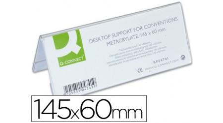 IDENTIFICADORES SOBREMESA Q-CONNECT METACRILATO TAMAÑO 145X60 MM REF.5728