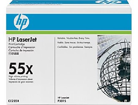 TONER H.P. Nº 55X NEGRO CE255X PARA HP LASERJET P 3015 - 12500 P