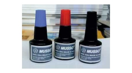 TINTA DE SELLAR FRASCO DE 30 CC. ROJO