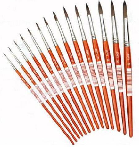 PINCELES ACUARELA  Nº 6 PELO DE PONEY