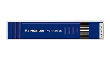MINAS 2 MM. STAEDTLER MARS© CARBON 200-HB TUBO 12 UNIDADES